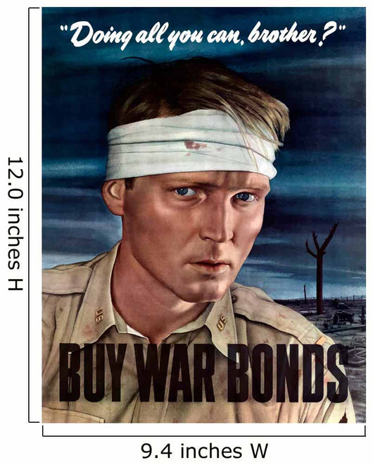 Digitally Restored War Propaganda Wall Decal Design 139