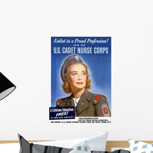 Digitally Restored War Propaganda Wall Decal Design 134