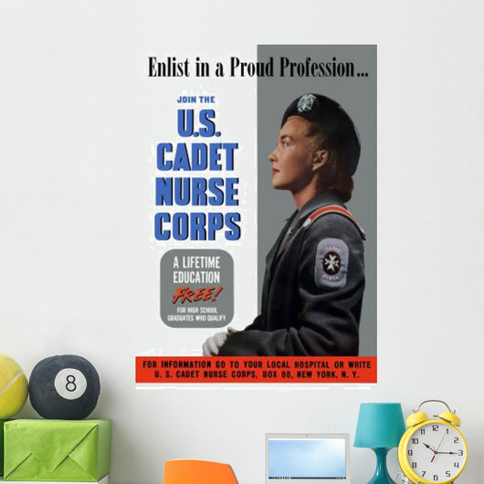 Digitally Restored War Propaganda Wall Decal Design 133