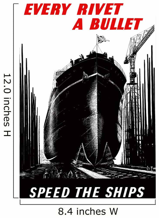 Digitally Restored War Propaganda Wall Decal Design 131