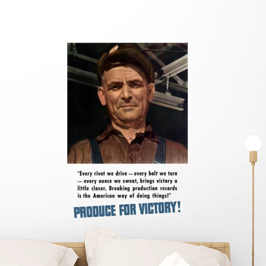 Digitally Restored War Propaganda Wall Decal Design 130