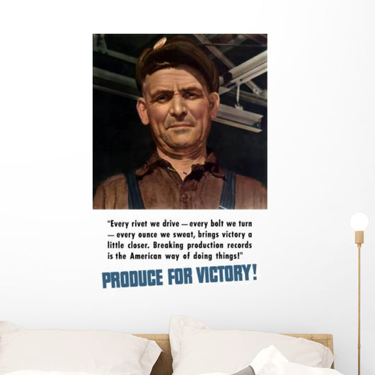 Digitally Restored War Propaganda Wall Decal Design 130