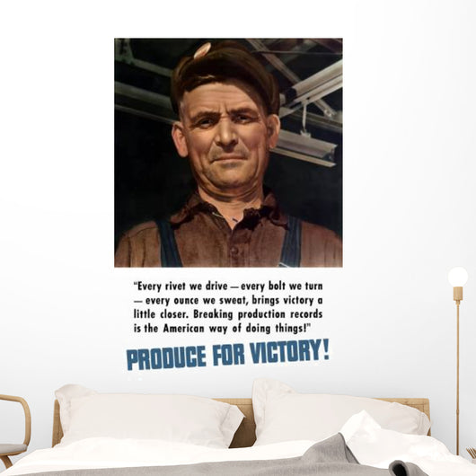 Digitally Restored War Propaganda Wall Decal Design 130