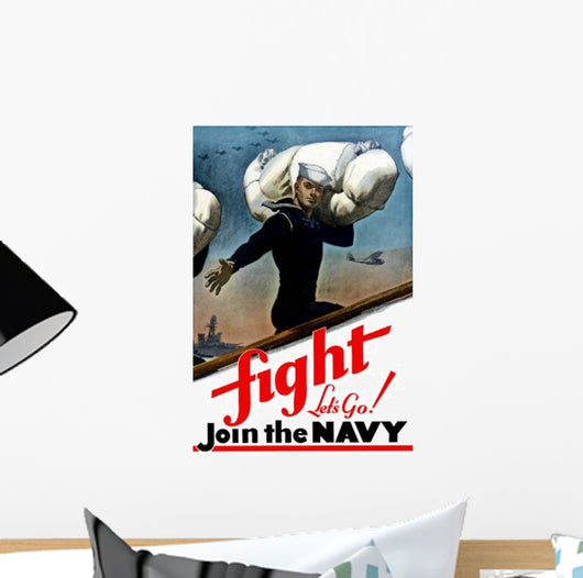 Digitally Restored War Propaganda Wall Decal Design 129