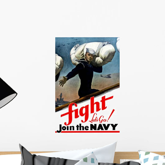 Digitally Restored War Propaganda Wall Decal Design 129