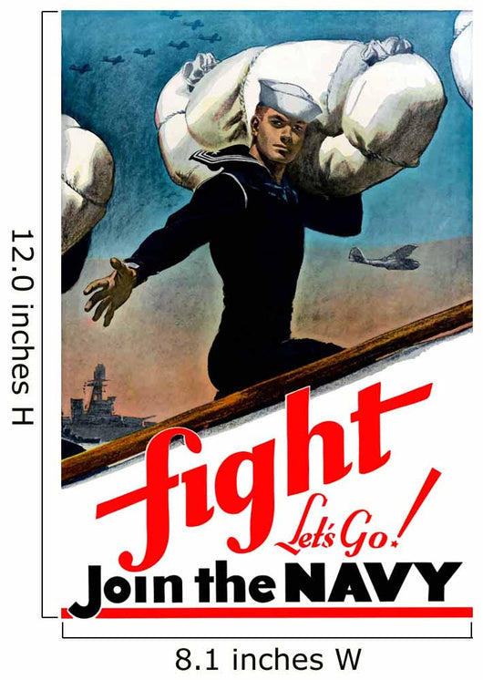 Digitally Restored War Propaganda Wall Decal Design 129