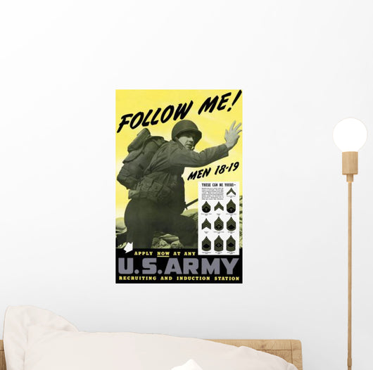 Digitally Restored War Propaganda Wall Decal Design 128
