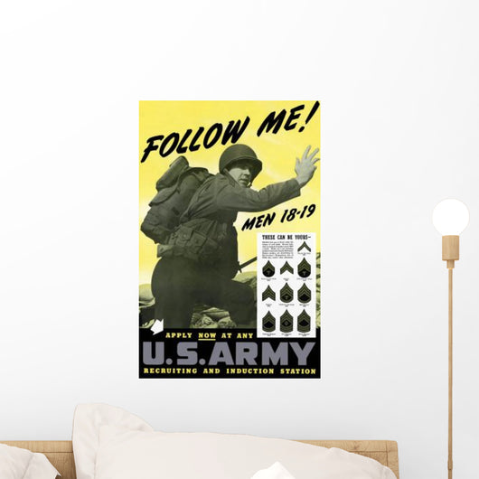 Digitally Restored War Propaganda Wall Decal Design 128