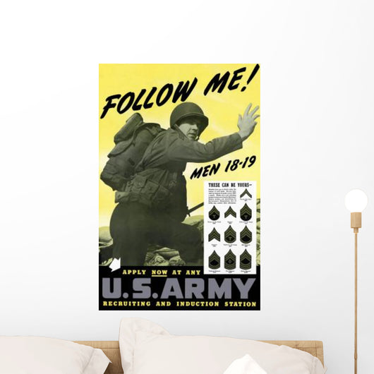 Digitally Restored War Propaganda Wall Decal Design 128