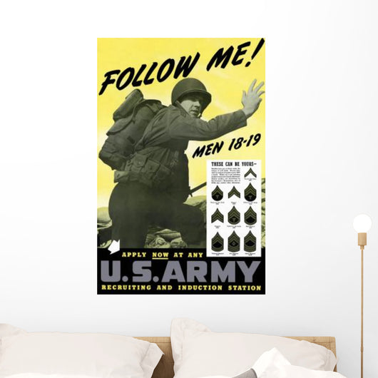 Digitally Restored War Propaganda Wall Decal Design 128