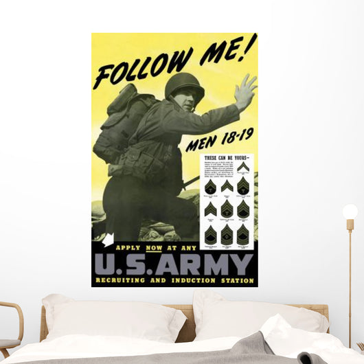 Digitally Restored War Propaganda Wall Decal Design 128
