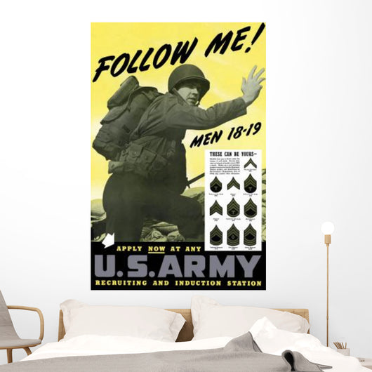 Digitally Restored War Propaganda Wall Decal Design 128