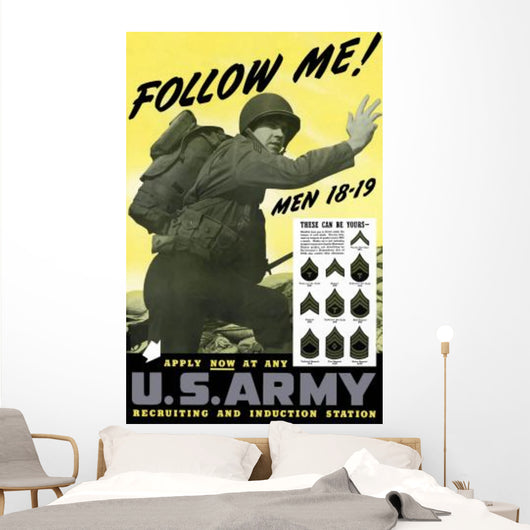 Digitally Restored War Propaganda Wall Decal Design 128