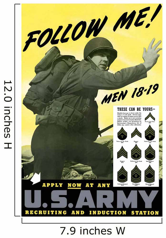 Digitally Restored War Propaganda Wall Decal Design 128