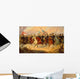Digitally Restored Vector Painting Wall Decal Design 13