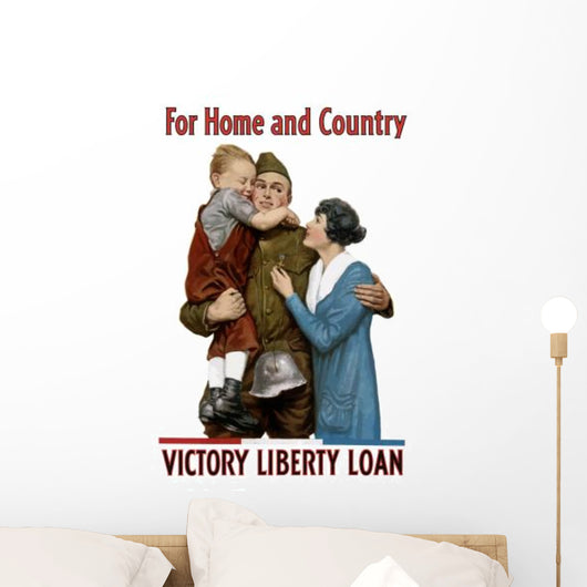 Digitally Restored War Propaganda Wall Decal Design 126