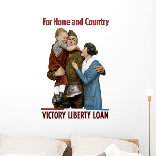 Digitally Restored War Propaganda Wall Decal Design 126