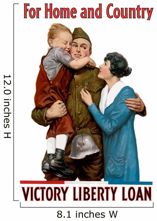 Digitally Restored War Propaganda Wall Decal Design 126
