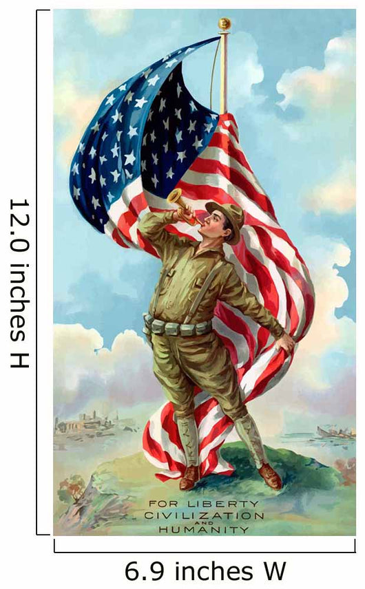 Digitally Restored War Propaganda Wall Decal Design 125