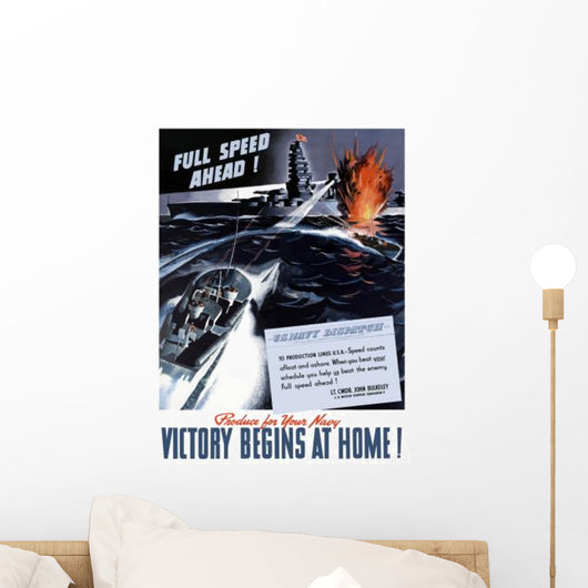 Digitally Restored War Propaganda Wall Decal Design 123