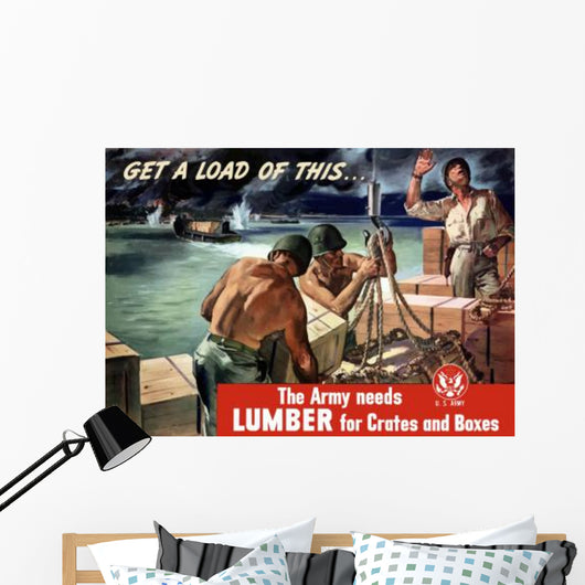 Digitally Restored War Propaganda Wall Decal Design 122