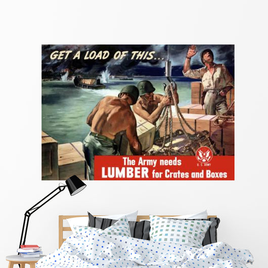 Digitally Restored War Propaganda Wall Decal Design 122