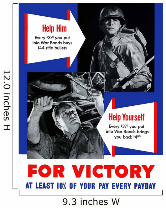 Digitally Restored War Propaganda Wall Decal Design 120