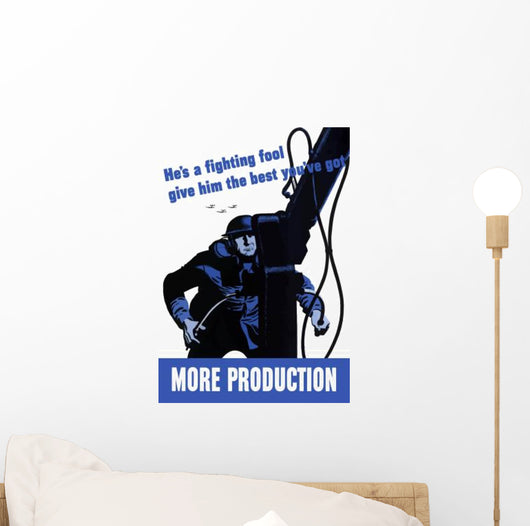 Digitally Restored War Propaganda Wall Decal Design 119