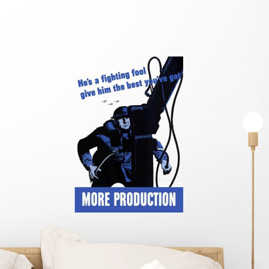Digitally Restored War Propaganda Wall Decal Design 119