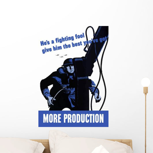Digitally Restored War Propaganda Wall Decal Design 119