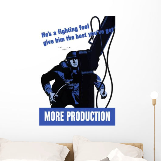 Digitally Restored War Propaganda Wall Decal Design 119