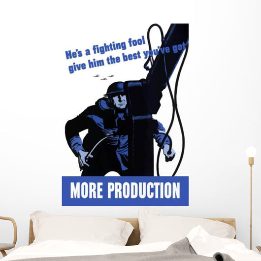 Digitally Restored War Propaganda Wall Decal Design 119