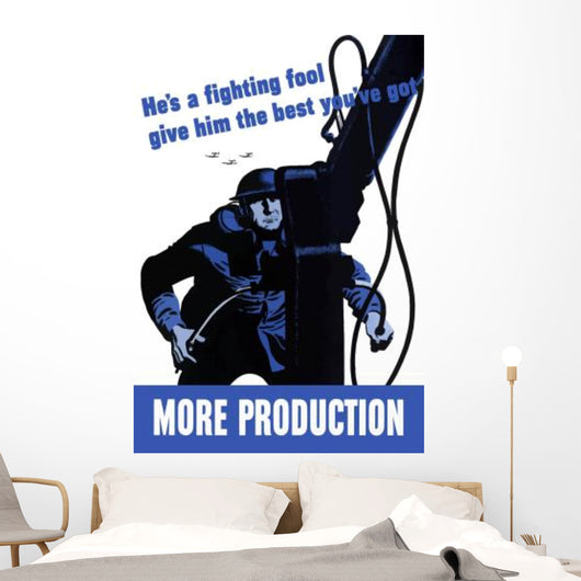 Digitally Restored War Propaganda Wall Decal Design 119