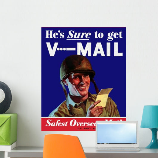 Digitally Restored War Propaganda Wall Decal Design 118
