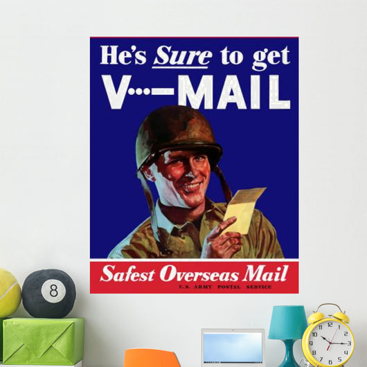 Digitally Restored War Propaganda Wall Decal Design 118