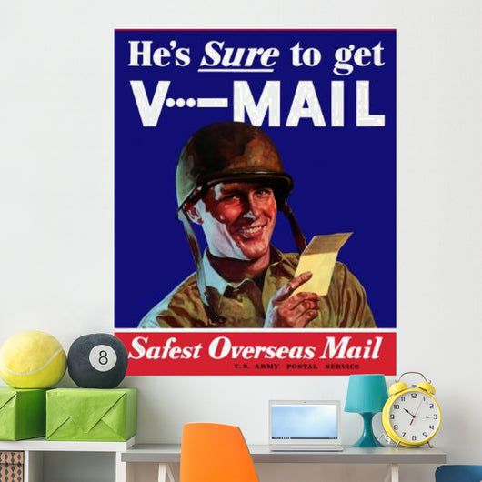 Digitally Restored War Propaganda Wall Decal Design 118