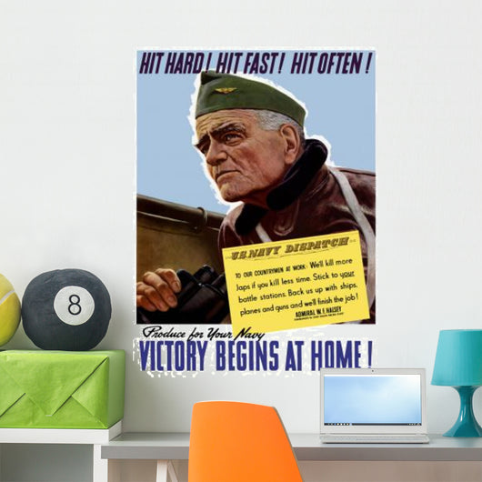 Digitally Restored War Propaganda Wall Decal Design 117
