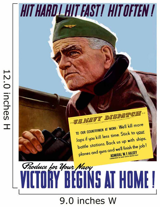 Digitally Restored War Propaganda Wall Decal Design 117