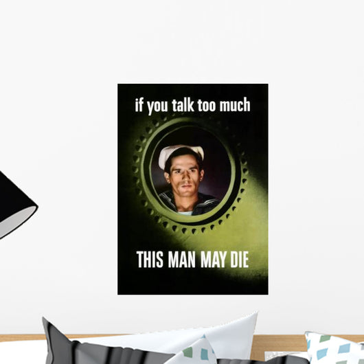 Digitally Restored War Propaganda Wall Decal Design 116