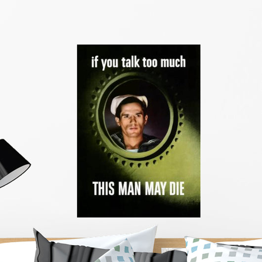 Digitally Restored War Propaganda Wall Decal Design 116