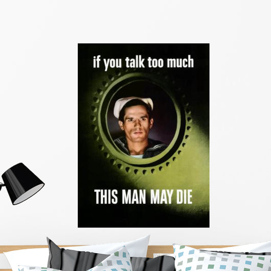 Digitally Restored War Propaganda Wall Decal Design 116
