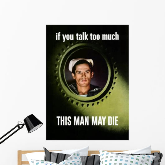 Digitally Restored War Propaganda Wall Decal Design 116