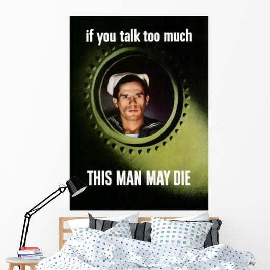 Digitally Restored War Propaganda Wall Decal Design 116