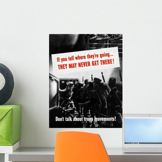 Digitally Restored War Propaganda Wall Decal Design 115