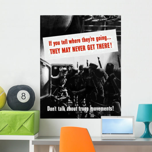Digitally Restored War Propaganda Wall Decal Design 115