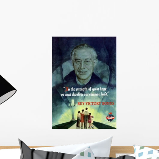 Digitally Restored War Propaganda Wall Decal Design 114