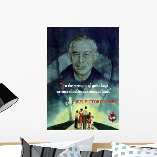 Digitally Restored War Propaganda Wall Decal Design 114