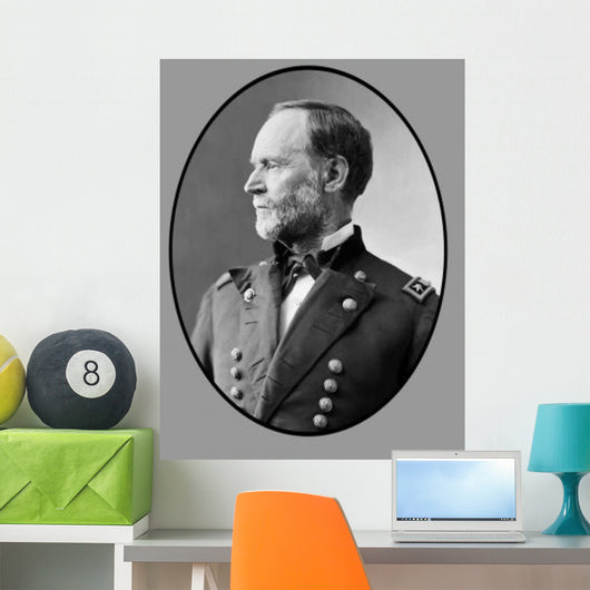 Digitally Restored Vector Portrait Wall Decal Design 8