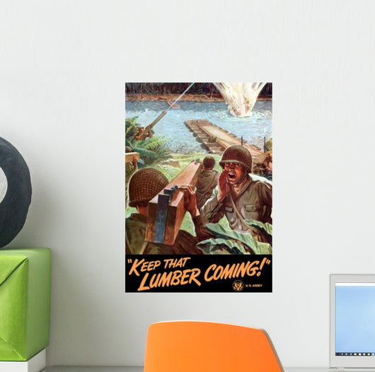 Digitally Restored War Propaganda Wall Decal Design 99