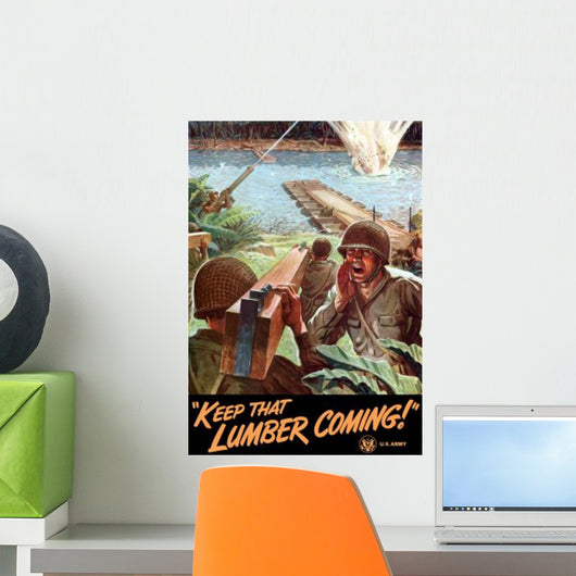 Digitally Restored War Propaganda Wall Decal Design 99